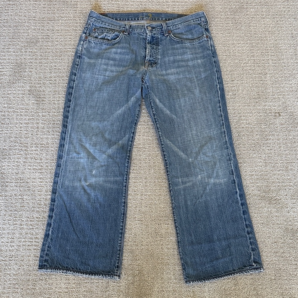 7 For All Mankind Relaxed Fit Blue Jeans